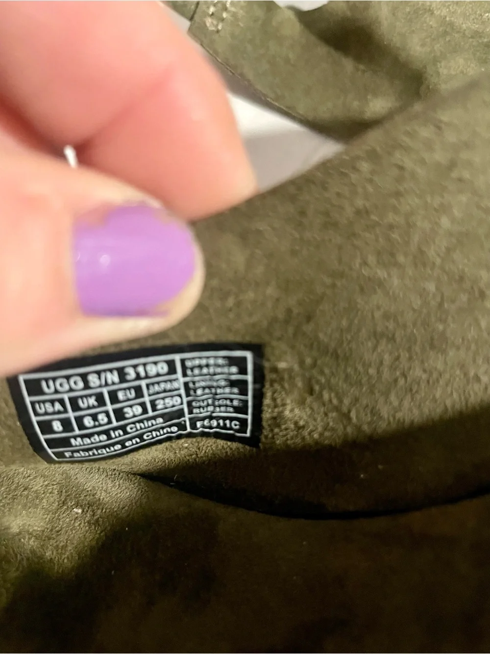 UGG worn once